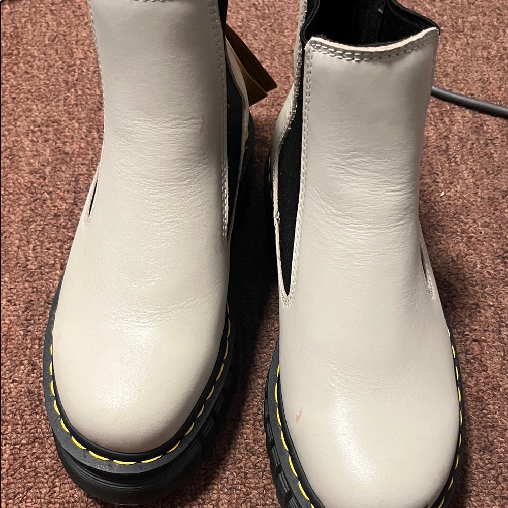 Dr. Martens Women's White and Cream Boots